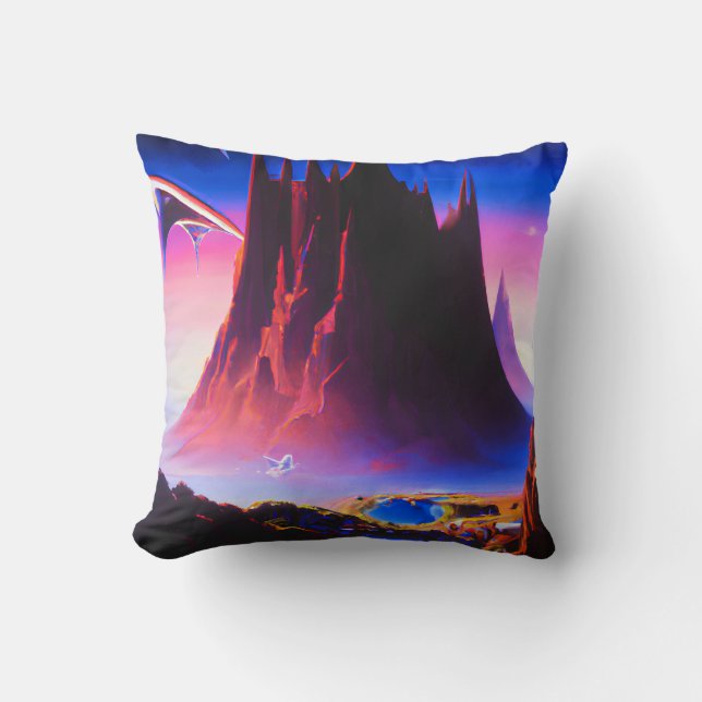 Dream World Oil Painting Cushion (Front)