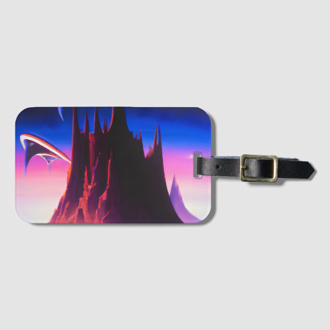 Dream World Oil Painting Luggage Tag (Front Horizontal)