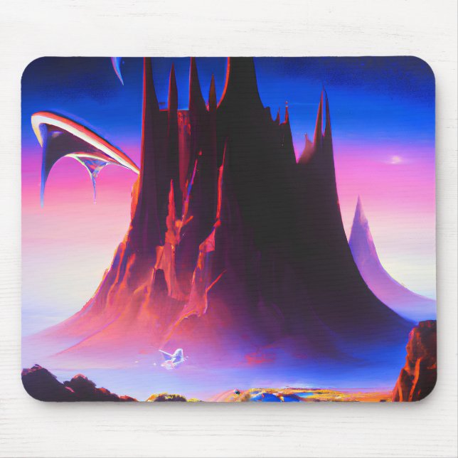 Dream World Oil Painting Mouse Pad (Front)