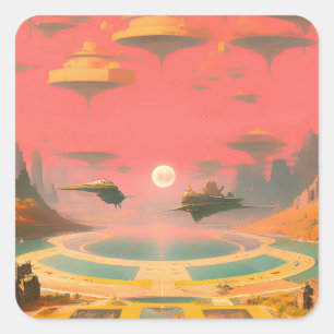 Dream World Square Sticker