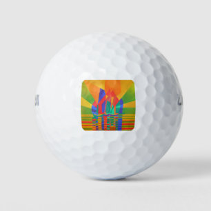Dreamboat A Cubist Junk In Primary Colours Golf Balls