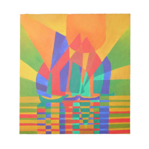 Dreamboat A Cubist Junk In Primary Colours Notepad