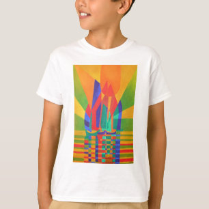 Dreamboat A Cubist Junk In Primary Colours T-Shirt