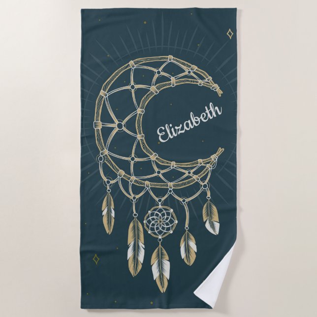 Dreamcatcher  beach towel (Front)