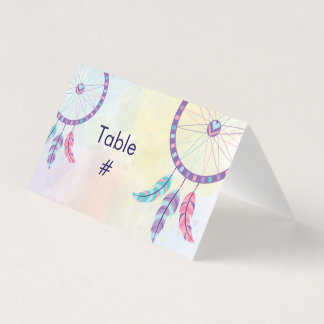 Dreamcatcher Birthday Celebration table number