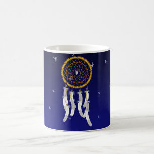 Dreamcatcher--Blue Turquoise Yoga Mat Coffee Mug