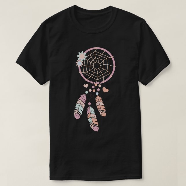 Dreamcatcher Boho Style T-Shirt (Design Front)