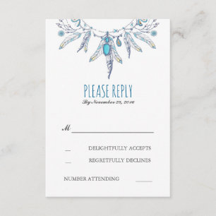 dreamcatcher boho wedding rsvp