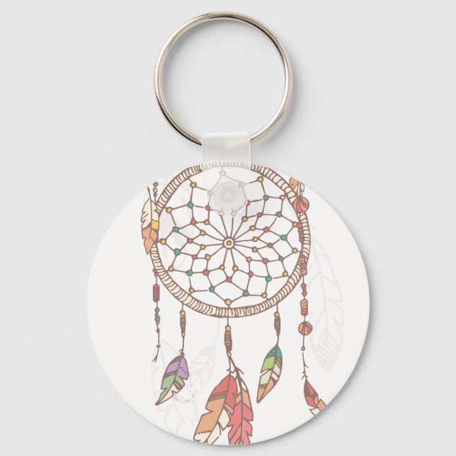 Dreamcatcher Button Keychain (Front)