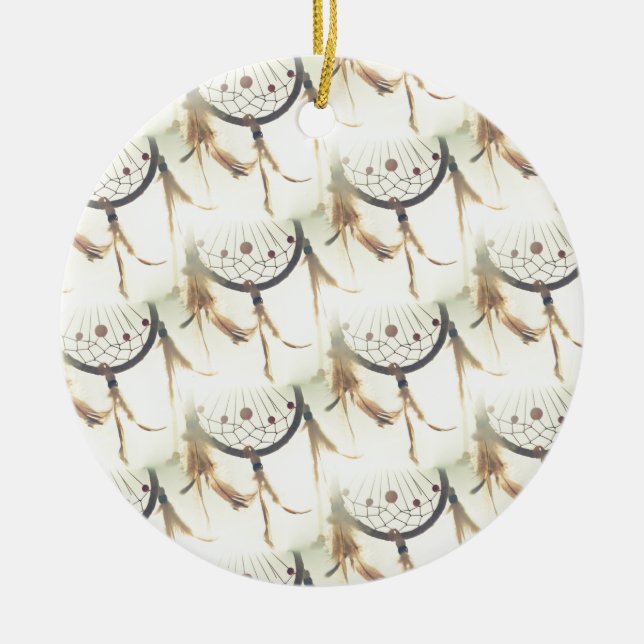 dreamcatcher ceramic ornament (Front)