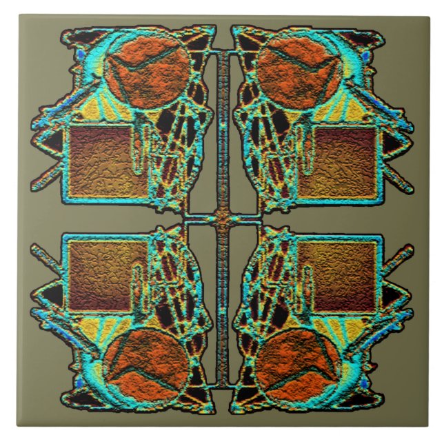 Dreamcatcher Ceramic Tile (Front)