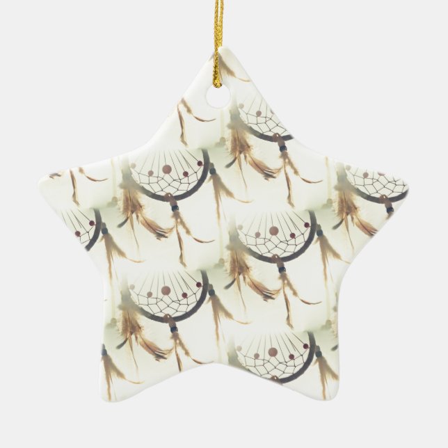 dreamcatcher ceramic tree decoration (Front)