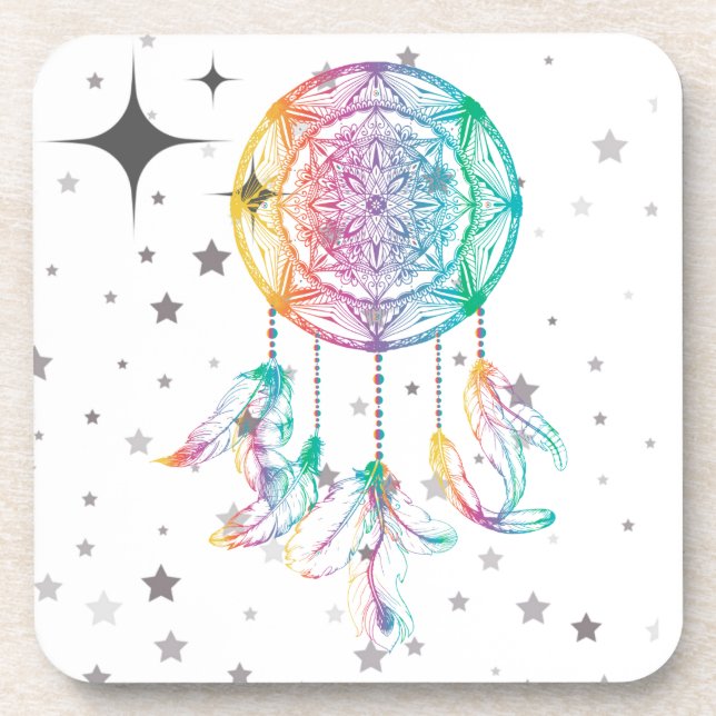 Dreamcatcher Cork back Coasters - Set of 6 (Front)