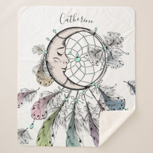 Dreamcatcher custom name fleece blanket