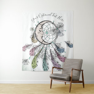 Dreamcatcher custom text tapestry