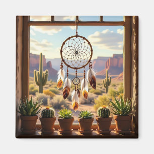 Dreamcatcher, Desert Canyons, Cacti   Magnet