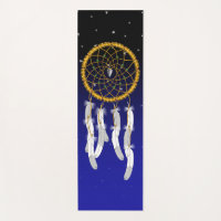 Dreamcatcher--Green Turquoise Yoga Mat