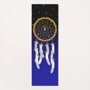 Dreamcatcher--Green Turquoise Yoga Mat
