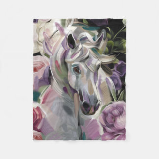 'Dreamcatcher' horse art fleece blanket. Small Blanket