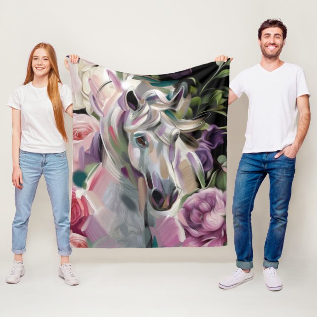 Dreamcatcher | Horse fleece blanket | Medium (In Situ)
