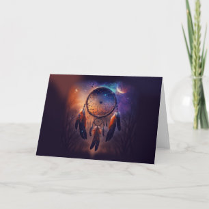 Dreamcatcher in forest forest                     card