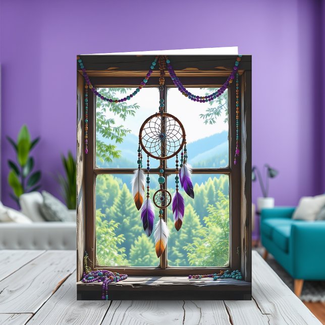 Dreamcatcher in Window | Happy Birthday Card (Creator Uploaded)