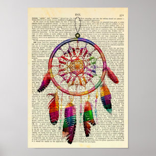 Dreamcatcher Native American Spiritual Poster