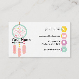 Dreamcatcher Pastel Business Card