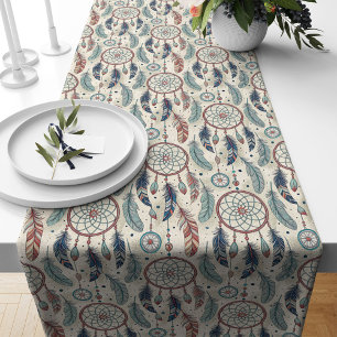 Dreamcatcher Pattern Table Runner – Tribal Charm