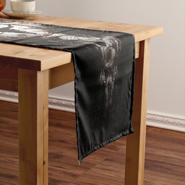 dreamcatcher pentagram short table runner (In Situ)