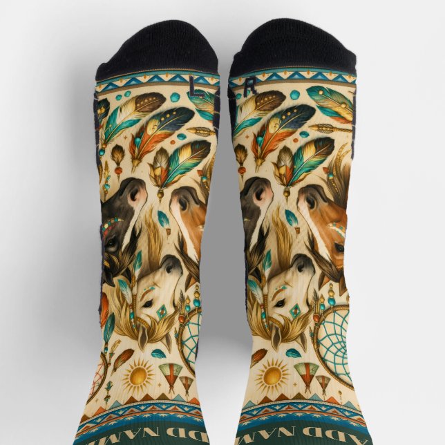 Dreamcatcher Ponies Socks (Top)