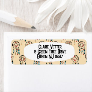 Dreamcatcher Repeat Return Address Label