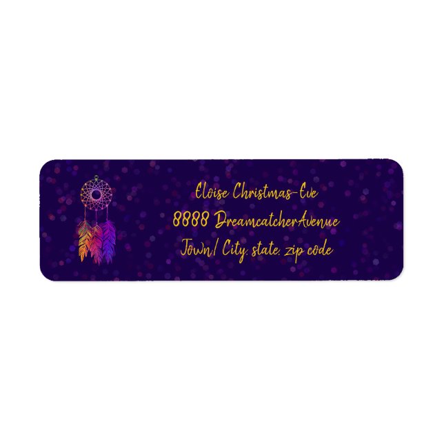 dreamcatcher - return address label (Front)