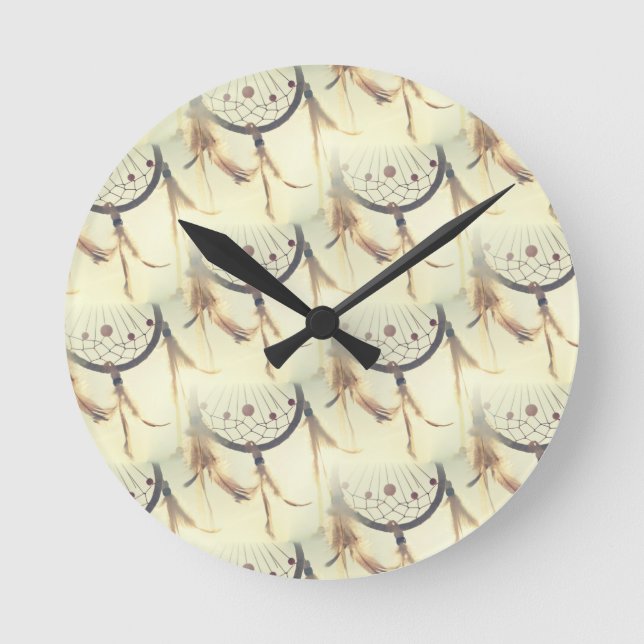 dreamcatcher round clock (Front)