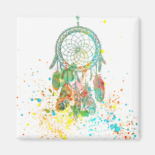 Dreamcatcher splatter magnet