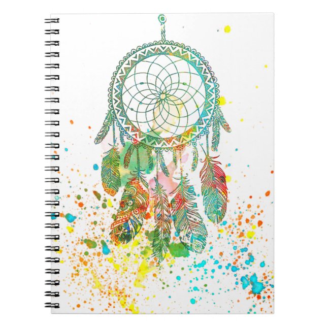 Dreamcatcher splatter notebook (Front)