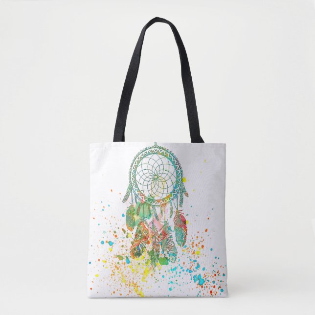 Dreamcatcher splatter tote bag (Front)