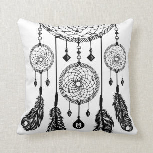 Dreamcatcher - Square Pillow (White)