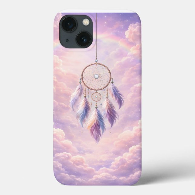 Dreamcatcher with Feathers and Clouds Case-Mate iPhone Case (Back)
