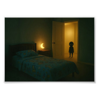 Dreamcore Bedroom with Entity – Liminal Space Photo Print