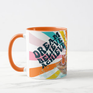 dreame believe achieve mug