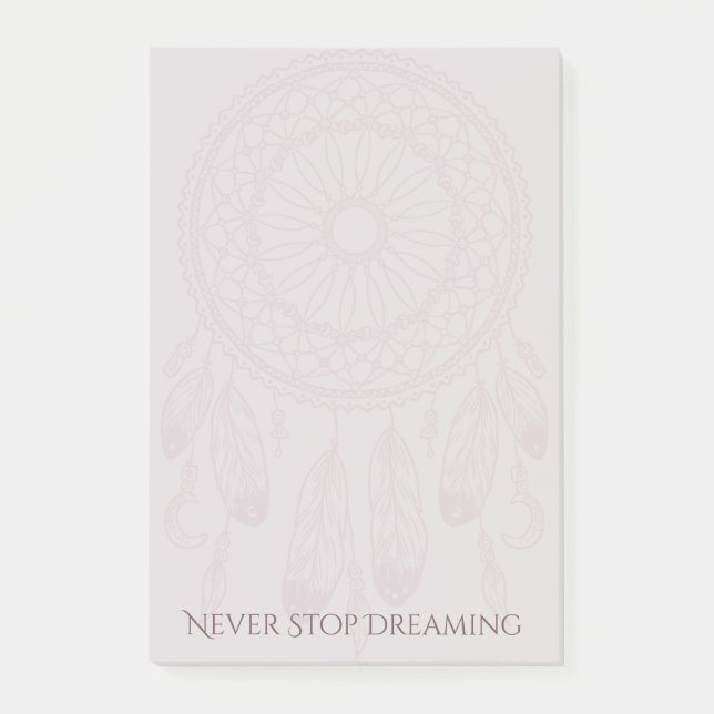 Dreamer Dreamcatcher 4x6 Post-it Notes (Front)