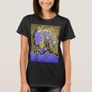 "Dreamer Girl" in Light Purple Blue Gold Design T-Shirt