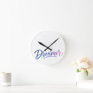 Dreamer Inspirational Wall Clock