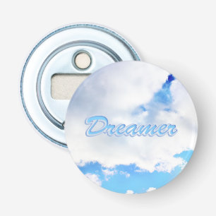 Dreamer Puffy White Clouds and Blue Sky Bottle Opener