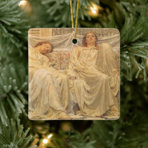 Dreamers by Albert Joseph Moore, Victorian Art Ceramic Ornament