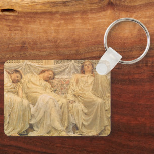 Dreamers by Albert Joseph Moore, Victorian Art Key Ring