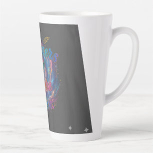 Dreamers Inspire Action Cosmic Galaxy Typograp Latte Mug