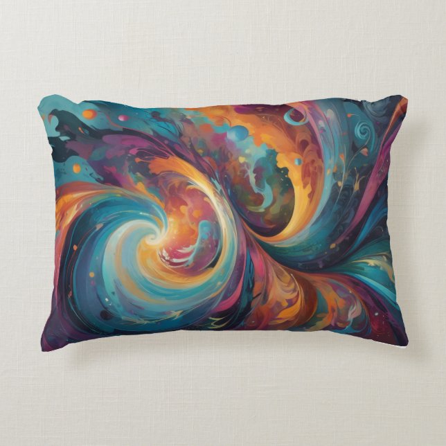 Dreamflow Abstract Decorative Cushion (Front)