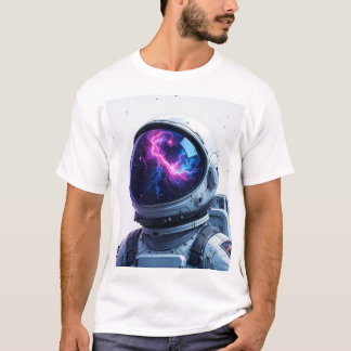 Dreaming Astronaut – Minimalist Space T-Shirt Desi